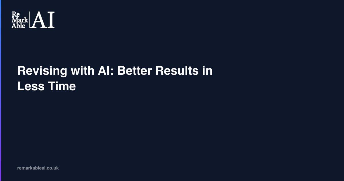 Cover image for Revising with AI: Better Results in Less Time
