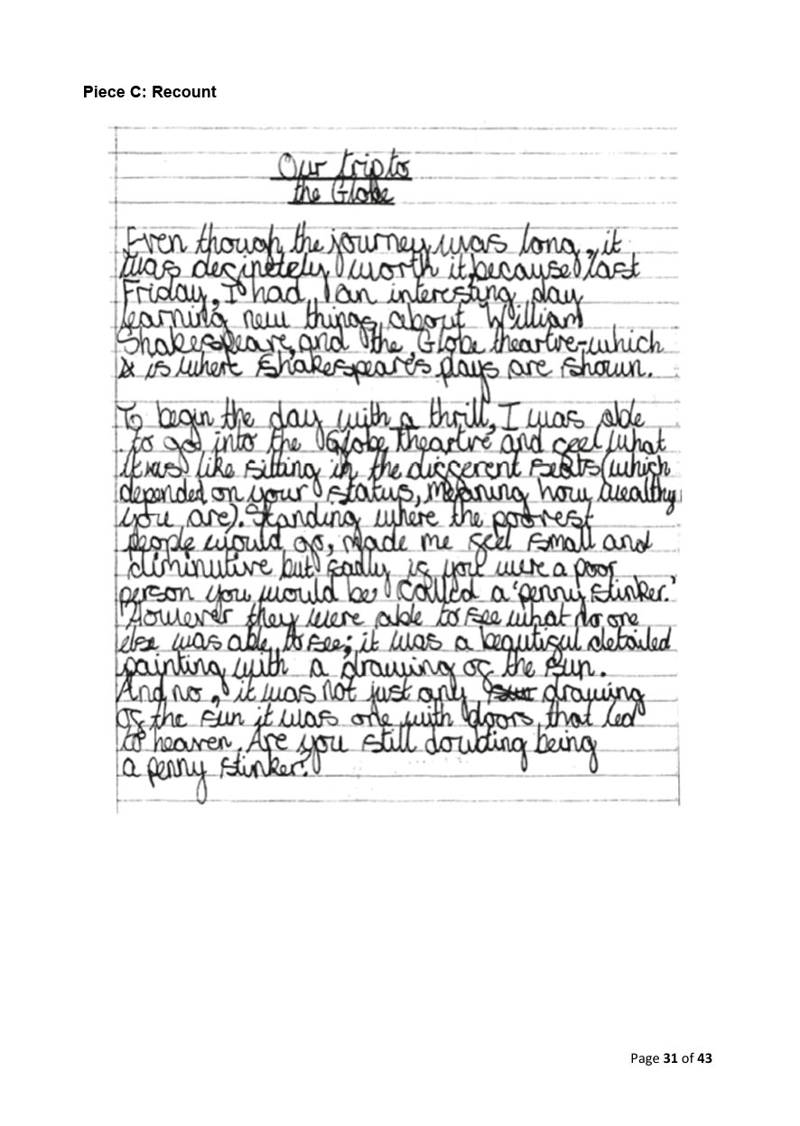 Published exemplification script