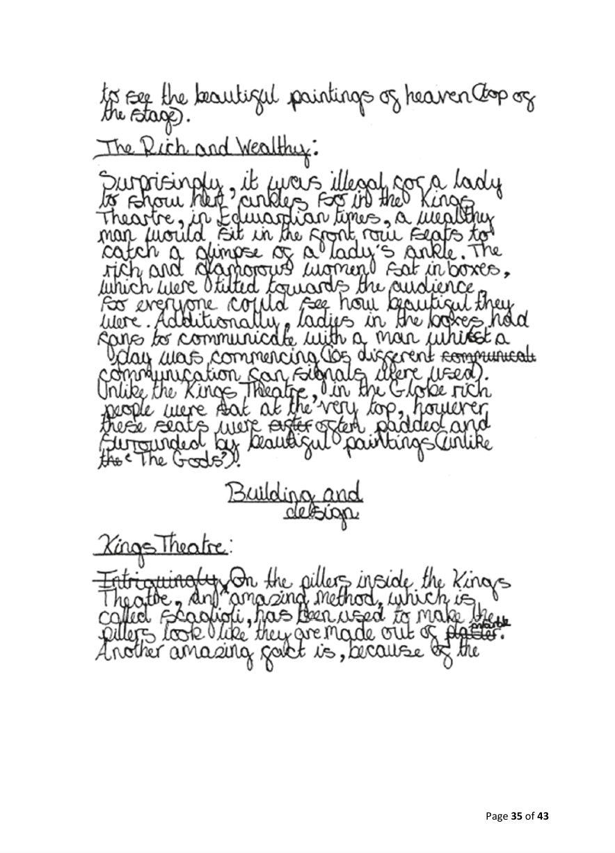 Published exemplification script