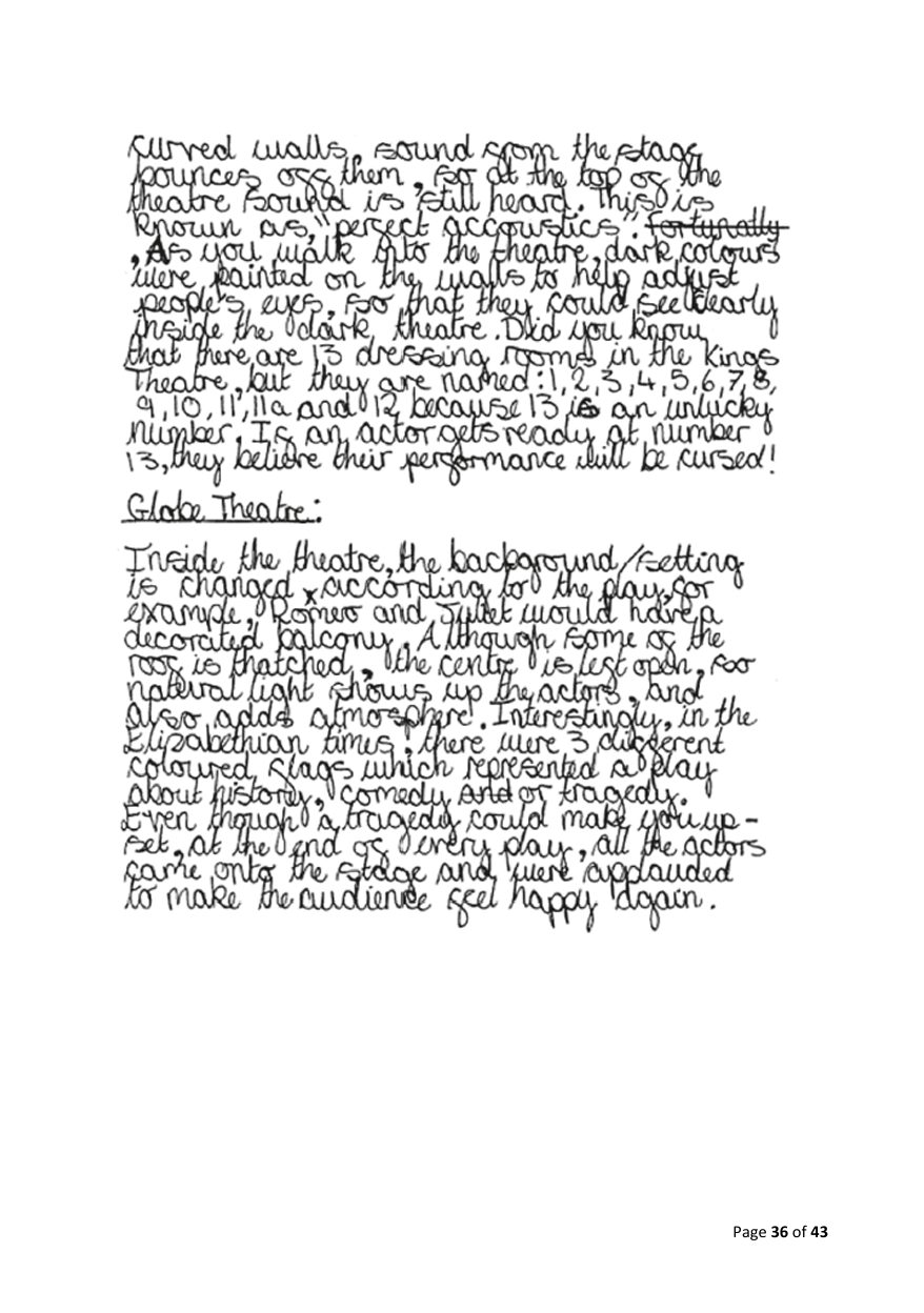 Published exemplification script