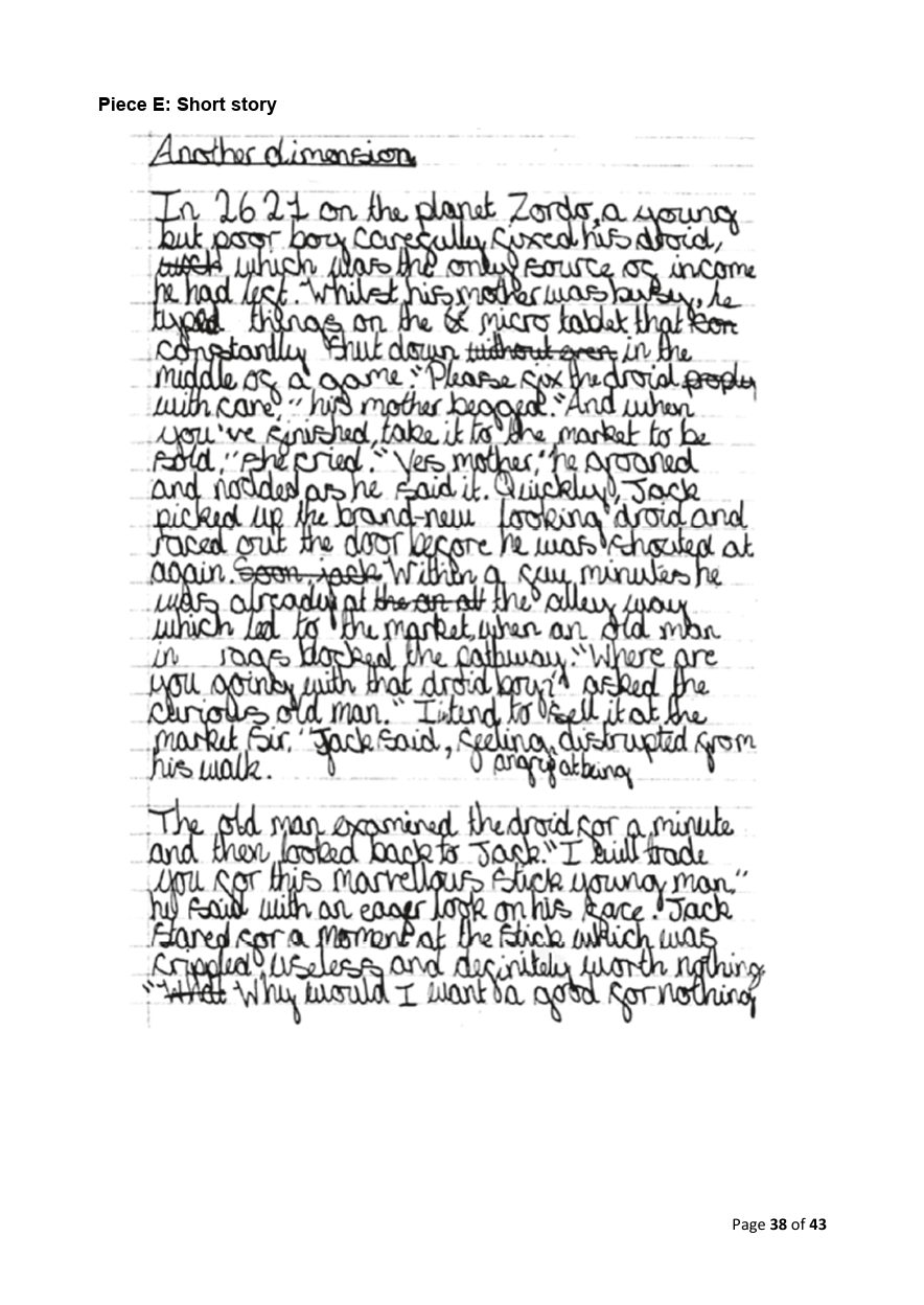 Published exemplification script
