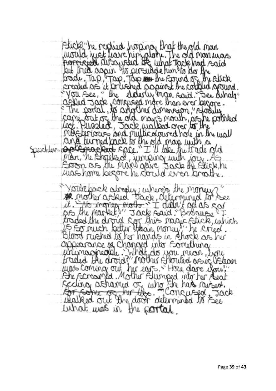Published exemplification script