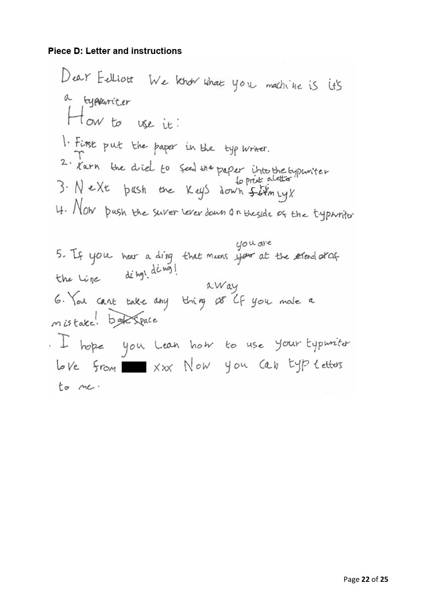Published exemplification script