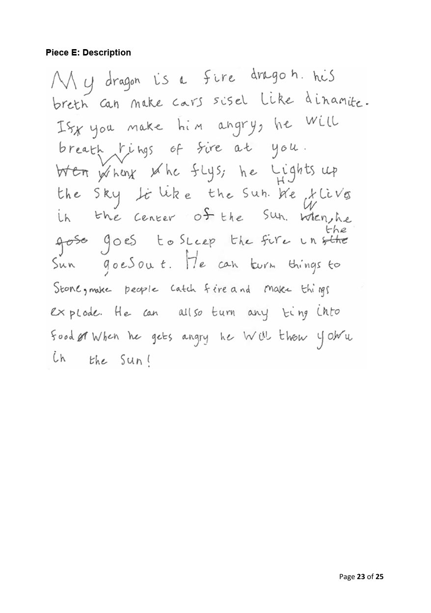 Published exemplification script